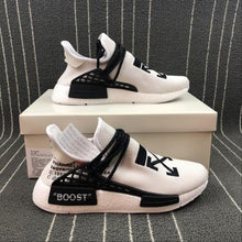 Load image into Gallery viewer, Unisex Adidas Human Holi NMD MC x OFF White F997680 White Black basketball shoes